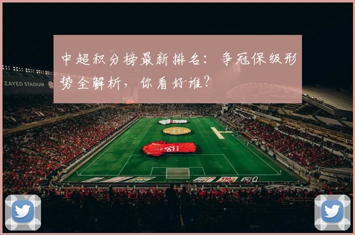 中超积分榜最新排名：争冠保级形势全解析，你看好谁？